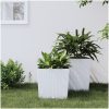 Blomkruka med avtagbar insida vit 21/ PP-rotting vidaXL 32 l – miniatyr 1