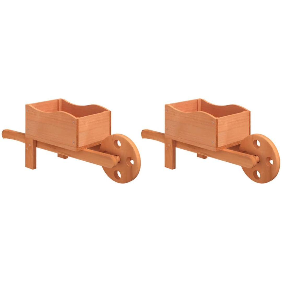 Blomkrukor 2 st 47x15x19 cm massiv gran vidaXL – bild 2