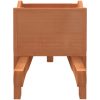Blomkrukor 2 st 47x15x19 cm massiv gran vidaXL – miniatyr 7