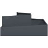 Blomkrukor & Planterare Antracit Plast Stor Metallblomkruka vidaXL 100 x 100 x 50 cm – miniatyr 5