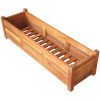 Blomlåda upphöjd 2 st akaciaträ vidaXL 100 x 30 x 25 cm – miniatyr 4