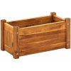 Blomlåda upphöjd akaciaträ vidaXL 50 x 25 x 25 cm – miniatyr 2