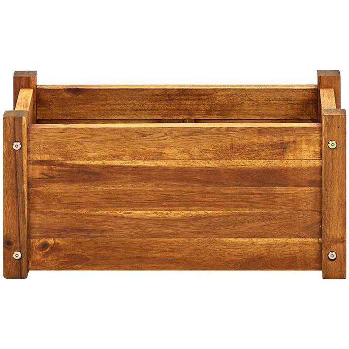 Blomlåda upphöjd akaciaträ vidaXL 50 x 25 x 25 cm – bild 4