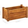 Blomlåda upphöjd akaciaträ vidaXL 50 x 25 x 25 cm – miniatyr 8