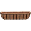 Blomlådor 2 st med kokosfibrer svart stål vidaXL 61 x 19 x 16 cm – miniatyr 4