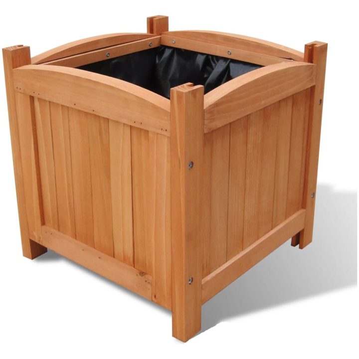 Blomlådor 2 st upphöjda 30 x 30 x 30 cm trä vidaXL – bild 2