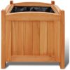 Blomlådor 2 st upphöjda 30 x 30 x 30 cm trä vidaXL – miniatyr 3