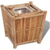 Blomlådor 3 st bambu med nylonfoder vidaXL – miniatyr 3