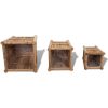 Blomlådor 3 st bambu med nylonfoder vidaXL – miniatyr 5