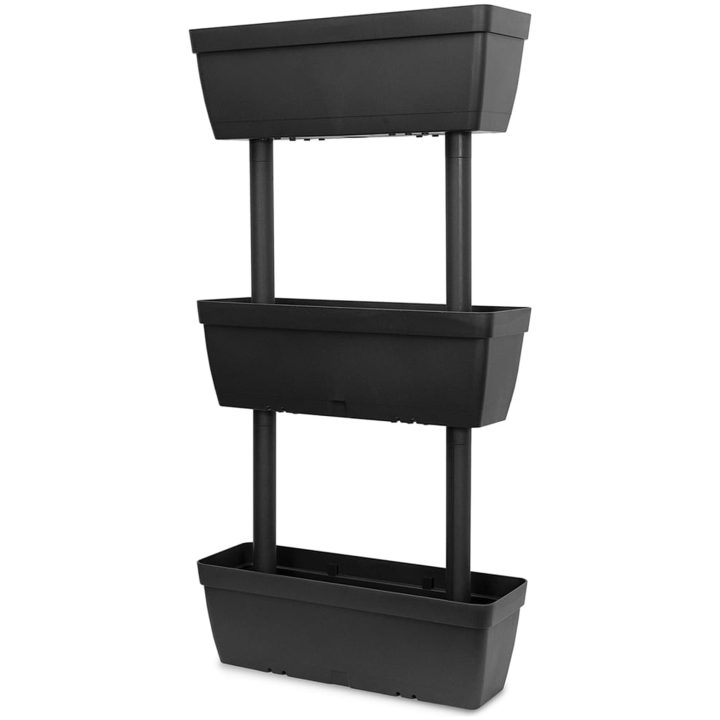 Blomlådor 6 st 100 cm antracit vidaXL – bild 3