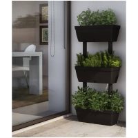 Blomlådor 6 st 100 cm antracit vidaXL