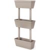 Blomlådor 6 st 100 cm taupe vidaXL – miniatyr 3
