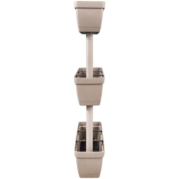 Blomlådor 6 st 100 cm taupe vidaXL – bild 4