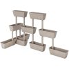Blomlådor 6 st 100 cm taupe vidaXL – miniatyr 5
