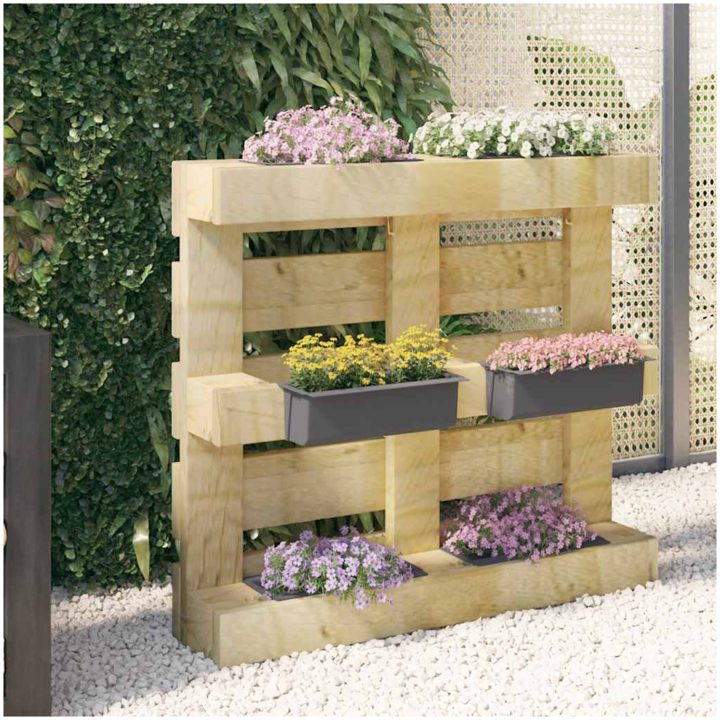 Blomlådor för Europallar 12 st grå 36x13,5x9,5 cm PP vidaXL 36 x 13.5 x 9.5 cm – bild 4
