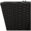 Blomlådor med krokar 2 st svart konstrotting vidaXL 54 x 22 x 18 cm – miniatyr 10