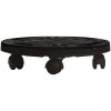 Blomvagn med hjul diameter 30 cm svart 170 kg vidaXL 30 x 7 cm – miniatyr 2