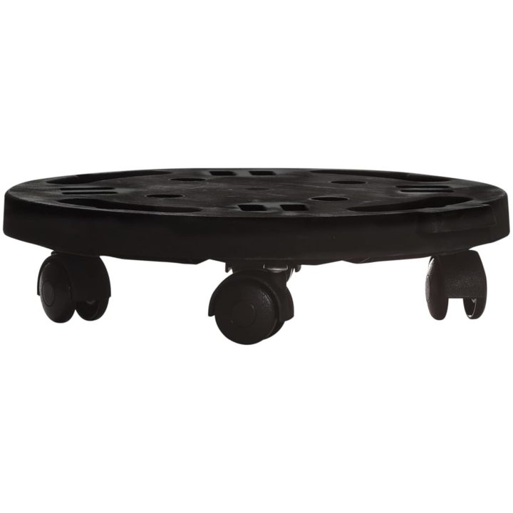Blomvagn med hjul diameter 30 cm svart 170 kg vidaXL 30 x 7 cm – bild 2