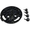 Blomvagn med hjul diameter 30 cm svart 170 kg vidaXL 30 x 7 cm – miniatyr 6