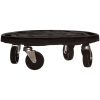 Blomvagn med hjul diameter 40 cm svart 275 kg vidaXL – miniatyr 2