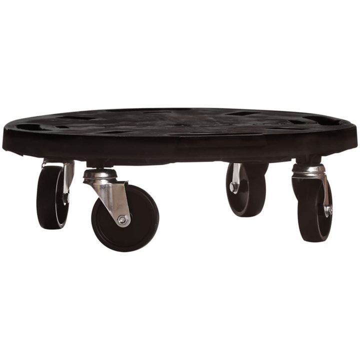 Blomvagn med hjul diameter 40 cm svart 275 kg vidaXL – bild 2
