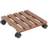 Blomvagnar 2 st brun 30x30x7,5 cm WPC vidaXL – miniatyr 2