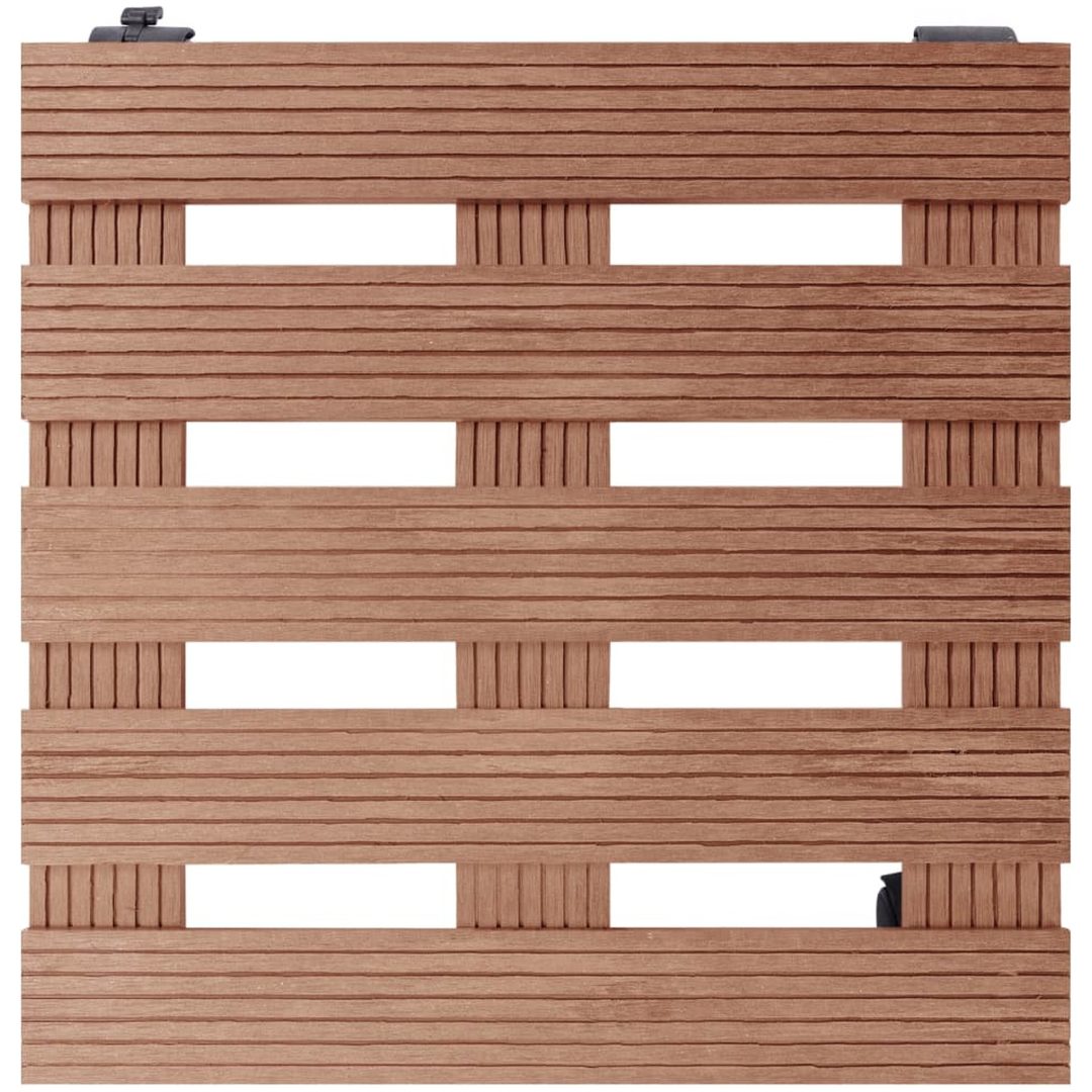 Blomvagnar 2 st brun 30x30x7,5 cm WPC vidaXL – bild 3