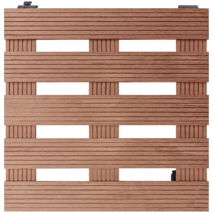 Blomvagnar 2 st brun 30x30x7,5 cm WPC vidaXL – bild 3