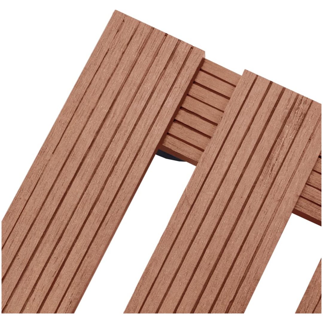 Blomvagnar 2 st brun 30x30x7,5 cm WPC vidaXL – bild 4