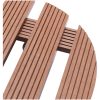 Blomvagnar 2 st brun ⌀30x7,5 cm WPC vidaXL – miniatyr 4