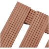 Blomvagnar 4 st brun 30x30x7,5 cm WPC vidaXL – miniatyr 4