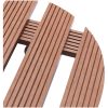 Blomvagnar 4 st brun ⌀30x7,5 cm WPC vidaXL – miniatyr 4
