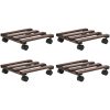 Blomvagnar 4 st cederträ 25x25 cm vidaXL – miniatyr 1