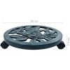 Blomvagnar 6 st grön plast vidaXL 38 cm – miniatyr 5