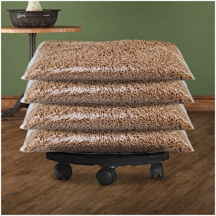 Blomvagnar med hjul 2 st diameter 30 cm svart 170 kg vidaXL – bild 5