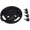Blomvagnar med hjul 2 st diameter 30 cm svart 170 kg vidaXL – miniatyr 9