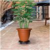 Blomvagnar med hjul 2 st diameter 30 cm svart 170 kg vidaXL – miniatyr 1