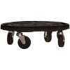 Blomvagnar med hjul 2 st diameter 40 cm svart 275 kg vidaXL – miniatyr 3