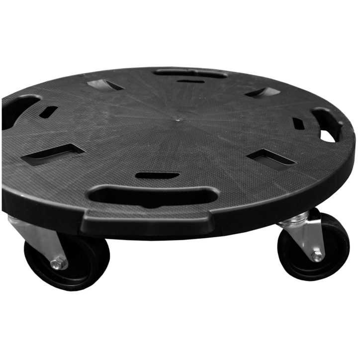 Blomvagnar med hjul 2 st diameter 40 cm svart 275 kg vidaXL – bild 5