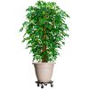 Blomvagnar med hjul 2 st diameter 40 cm svart 275 kg vidaXL – miniatyr 1