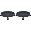 Blomvagnar med hjul 2 st grå diameter 34 cm 35 kg vidaXL – miniatyr 3