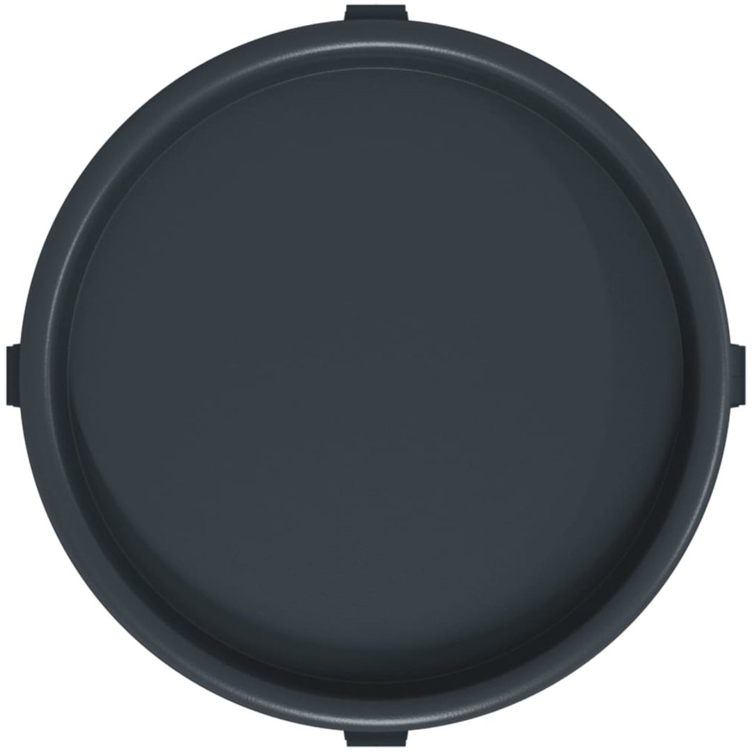Blomvagnar med hjul 2 st grå diameter 34 cm 35 kg vidaXL – bild 7