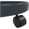 Blomvagnar med hjul 2 st grå diameter 34 cm 35 kg vidaXL – miniatyr 8