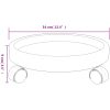 Blomvagnar med hjul 2 st grå diameter 34 cm 35 kg vidaXL – miniatyr 9
