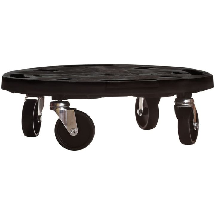 Blomvagnar med hjul 3 st diameter 40 cm svart 275 kg vidaXL – bild 3