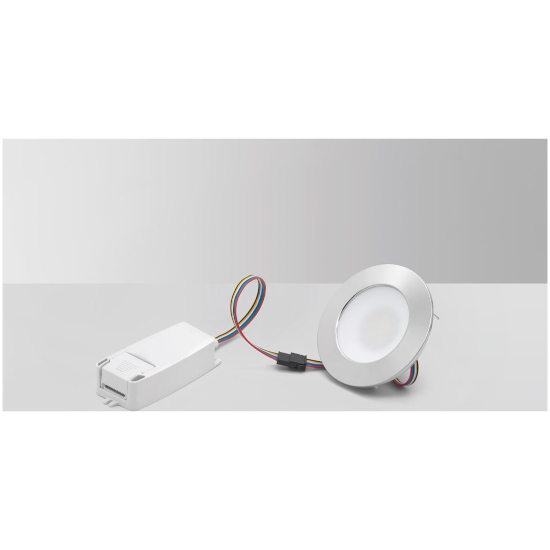 Bluetooth LED-downlight, MD-232 Tune, RGBCW, 10W, Krom MALMBERGS
