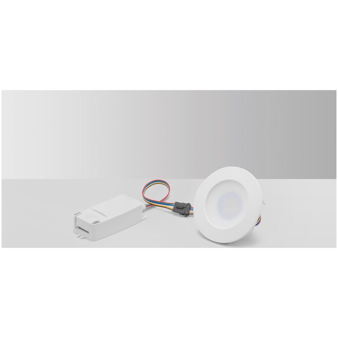 Bluetooth LED-downlight, MD-232 Tune, RGBCW, 10W, Vit MALMBERGS