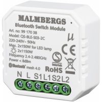 Bluetooth Smart Modul On/Off 2-kanal / Kron, 2x1150W / 2x150W LED MALMBERGS
