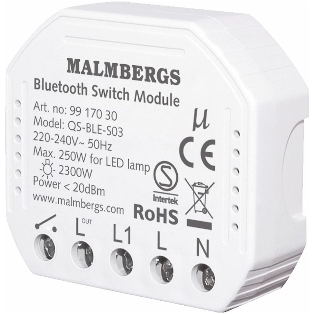 Bluetooth Smart Modul On/Off, 2300W / 250W LED MALMBERGS