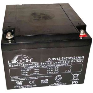 BLYBATTERI DJW12-24, VRLA12V 24AH, 10 ÅRS BATTERI
